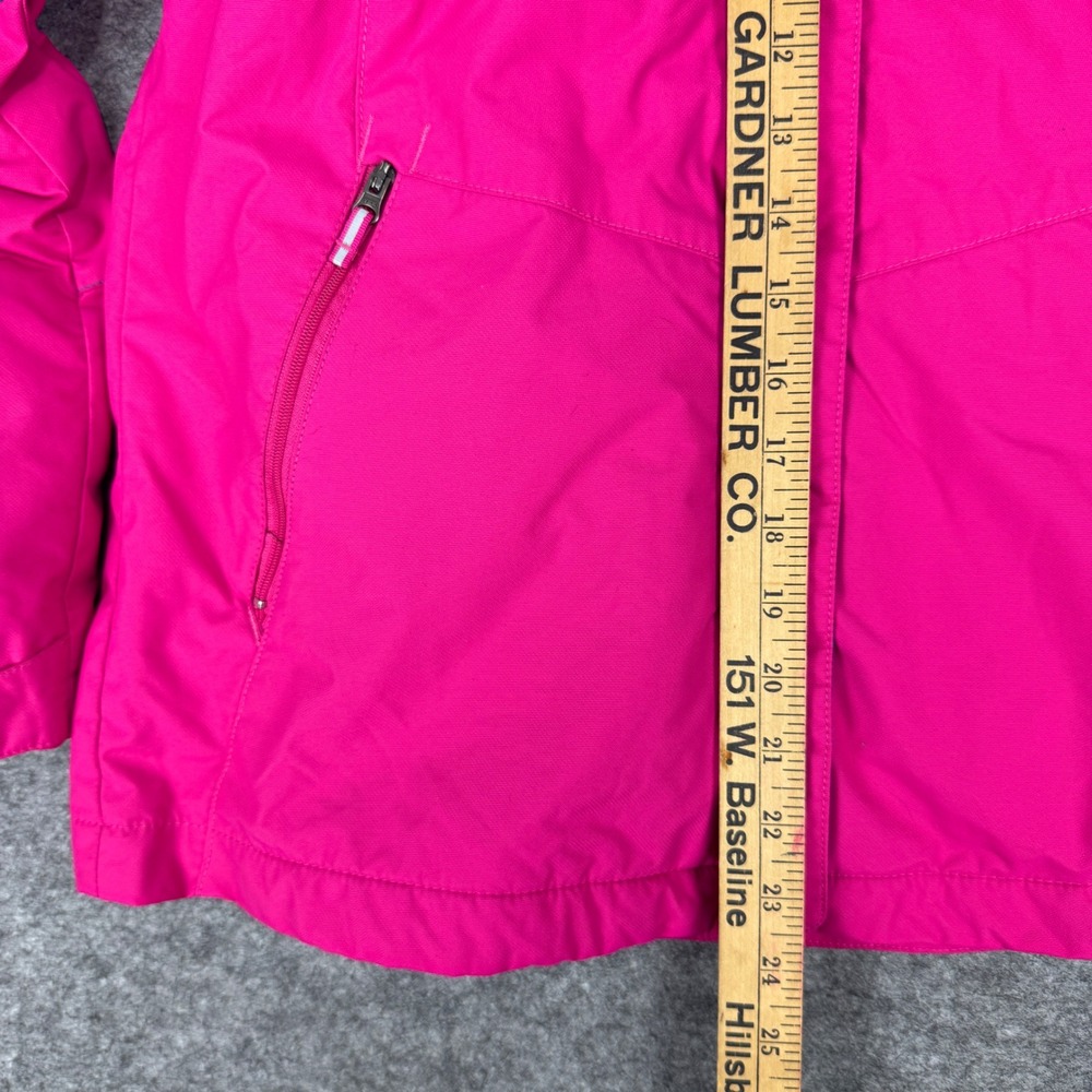Columbia Kids XL 18/20 Interchange Jacket Pink Blue Omni-Heat Fleece WG1120 - Picture 9 of 11